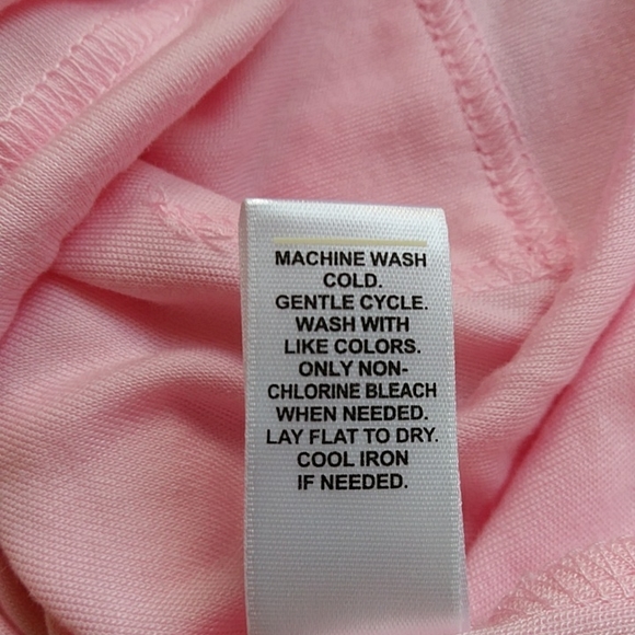 Cato Lyocell Cowl Neck Drawstring Kangaroo Pouch Top S Pink - Picture 8 of 15
